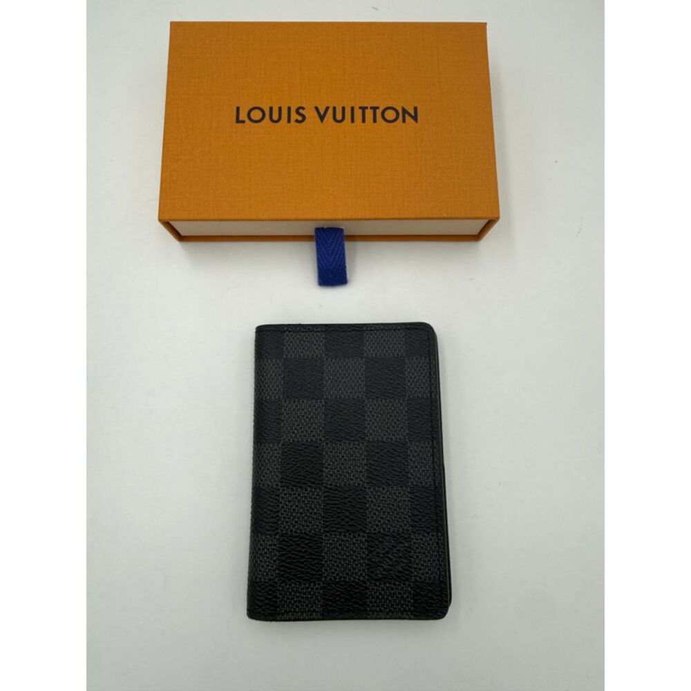 Louis Vuitton LOUIS VUITTON Compatto Card Holder ORGANIZER Damier Graphite